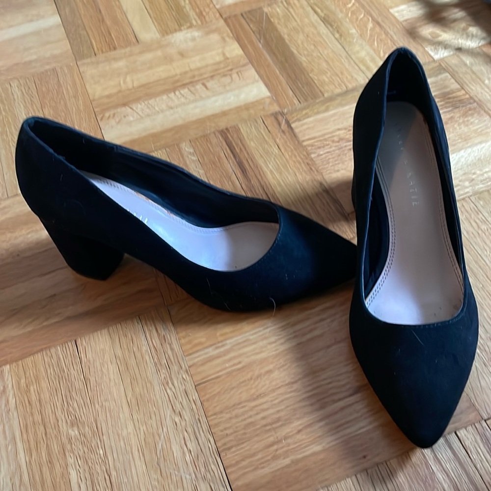 Kelly & Katie Faux Suede chunky heels